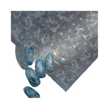 Imagem de Adesivos Decorativos Para Unhas Em Forma De Bolha De Gato Brilhante 5D