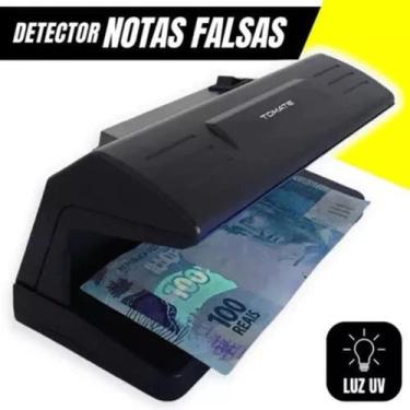 Imagem de Detector Dispositivo Cédulas Dinheiro Falsas Luz Uv 127/220v Preto - E