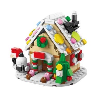 Imagem de Conjunto De Blocos De Montar HUIQIBAO 6 Em 1: Casa De Neve, Árvore De 