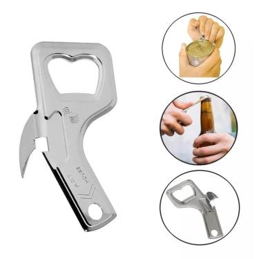 Imagem de Abridor de Lata e Garrafa - Boteco Sardinha Ervilha Milho Aço Inox - latas garrafas - PANAMI
