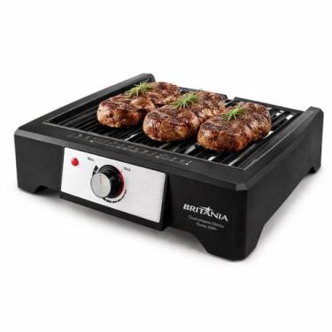 Imagem de Churrasqueira Elétrica Britânia BCQ2000 Flame Grelha Argentina -, Pret