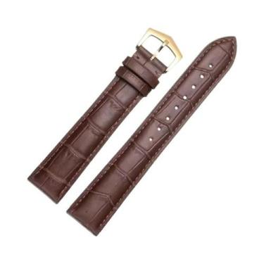 Imagem de Pulseira De Relógio Em Couro Genuíno Preto Para Patek Philippe 5167Ax 