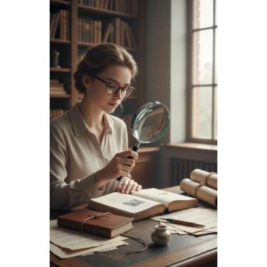 Imagem de Lupa Profissional 100mm 5x Leitura Detalhes Precisa - Congratulations 