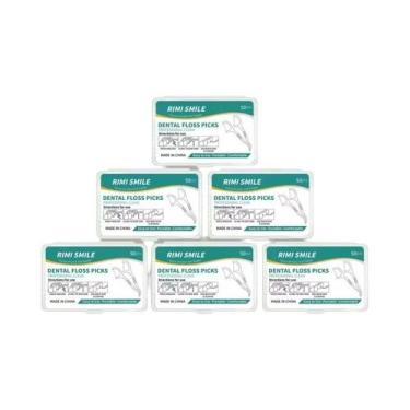 Imagem de Fio Dental Descartável Com Haste De Plástico De Alta Resistência E Sua