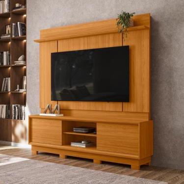 Imagem de Home Theater 183,50cm 2 Portas Para TV Até 75 Polegadas Com Pés Siena 