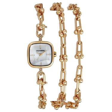 Imagem de Relógio Mondaine Feminino Corrente Versátil 32853LPMVDM1 Dourado-Feminino