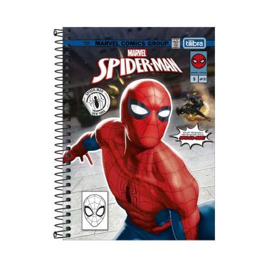 Imagem de Caderno Tilibra Espiral Capa Dura 1/4 Spider-Man Capas Diversas - Item Sortido