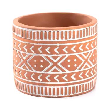 Imagem de Cachepo Cimento Le Etnico 12cm Terracota