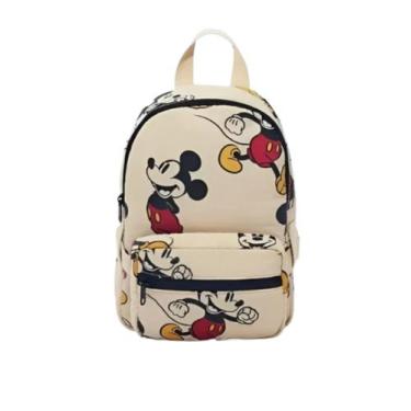 Imagem de Mochila Mickey Infantil Para Passeios Com Pochete Cor Creme Zara