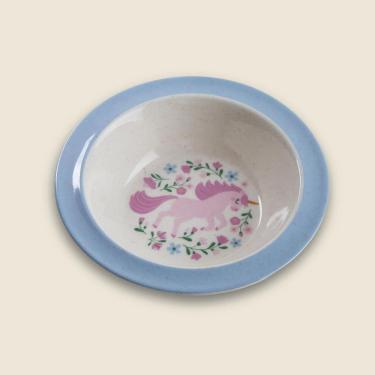 Imagem de Bowl Unicorn Bambu Azul 16.5cm - A\BABY