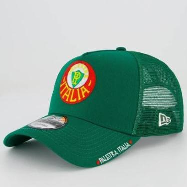 Imagem de Boné New Era Palmeiras Palestra Italia Trucker 940 Verde-Unissex