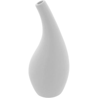 Imagem de VASO DECORATIVO ENFEITE PLANTA CERÂMICA 23x10x10cm BRANCO