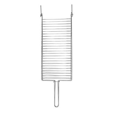 Imagem de Grelha para Churrasco Super Grill 81,5CM para Assar Carnes em Aço Cromado com Área Útil...