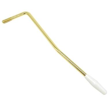 Imagem de Alavanca Guitarra Padrão 6mm Ponteira Tremolo Cor Dourada Ouro Braço V