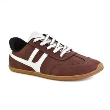 Imagem de Tênis Moleca Camurça Flex Cadarço Feminino Estilo Moderno-Feminino