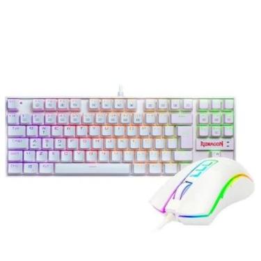 Imagem de Kit Gamer Redragon Teclado Mecânico Kumara, RGB, Switch Outemu Blue, PT + Mouse Cobra M...