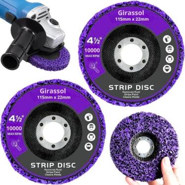 Imagem de 2 x Discos Flap Strip 115mm x 22mm 4.1/2" Polidor Removedor Tinta Fund