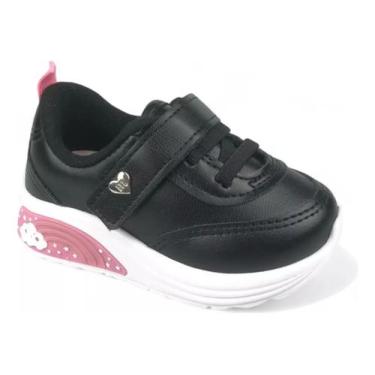 Imagem de Tenis Molekinha Bebe Led Elastico N17 Ao 25 2731.203, Preto, 17 BR