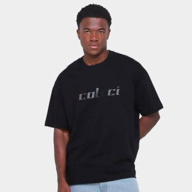 Imagem de Camiseta Colcci Masculina, Preto, M