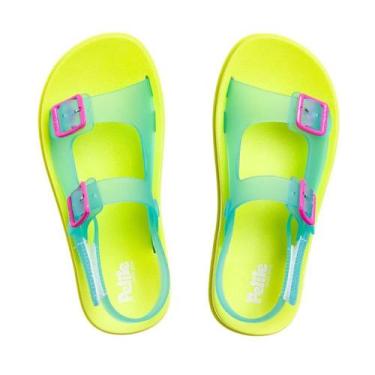 Imagem de Sandália Infantil Menina Petite Jolie J-lastic Pj6409in, Verde, Azul, 