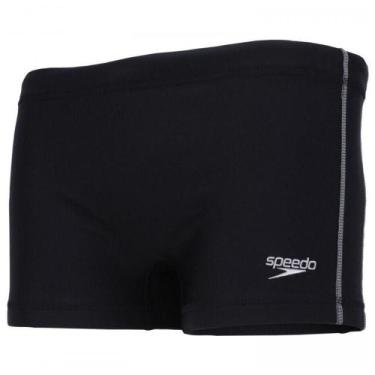 Imagem de Sunga Boxer Masculina Speedo Hidroshort Contrast Piscina, P, Preto
