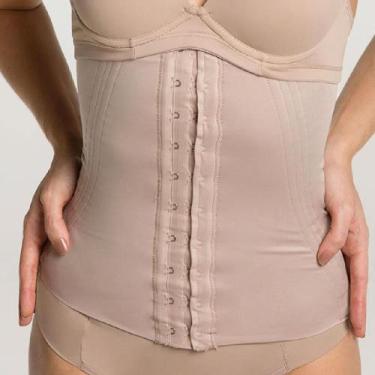 Imagem de Cinta Modeladora com 8 Barbatanas Inox Liebe 406500, Chocolate, GG