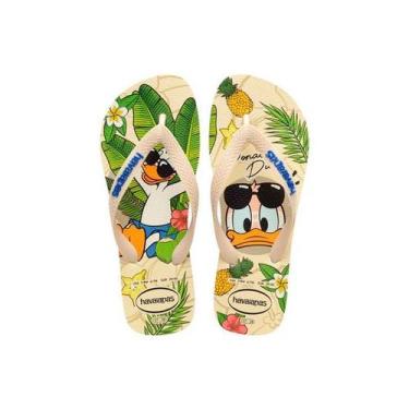 Imagem de Chinelo havaianas top disney clássics bege palha,  39, Bege palha