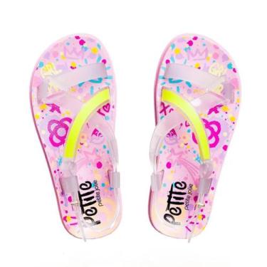 Imagem de Sandália Infantil Feminina  Petite Jolie PJ6625IN, Trasnlucido, Rosa c