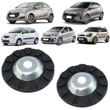 Imagem de Kit 2 prato superior do amortecedor hyundai hb20 kia sou picanto após 