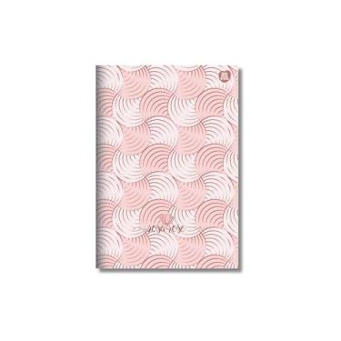 Imagem de Caderno (PEQUENO) 1/4 Costurado Rosa Rose 32 Folha 15x21cm Capa Flexiv