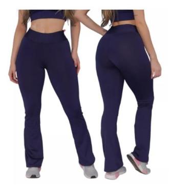 Imagem de Calça Flare Bailarina Boca de Sino Cintura Alta de Moletinho - Style, 