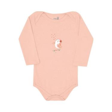 Imagem de Body Bebê menina Manga Longa kiko Ref 11328, M, Laranja
