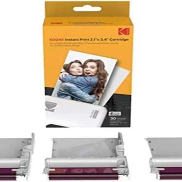 Imagem de Suprimentos Para Kodak Photoprinter Mini 3 E Mini Shot 3 (30 Folhas) - 3 X 3 Inches (7,6 X 7,6 Cm)