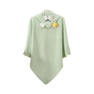 Imagem de Toalha De Banho De Coral Fleece Para Bebês E Crianças Super Absorvente