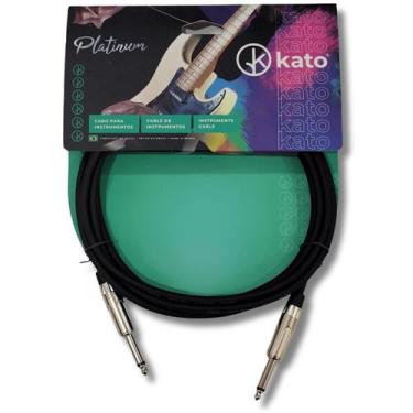 Imagem de CaboP10 x P10 10m Instrumento Platinum 1x30mm Preto Kato