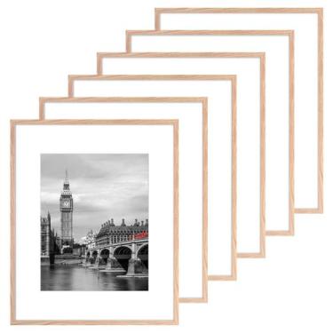 Imagem de Moldura de Poster Fixwal 41x51 cm - Kit com 6 unidades em PVC natural