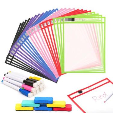 Imagem de Prancheta de Escrita DINGIXOC 24 Capas para Quadro Branco 25x36 cm