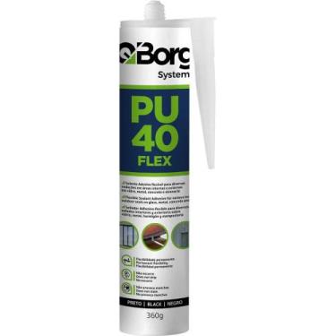 Imagem de Selante De Poliuretano Preto Pu 40 Flex 360 G Qborg