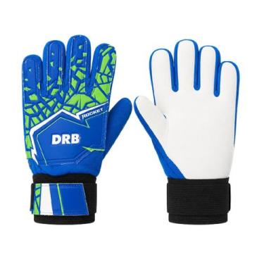 Imagem de Luva De Goleiro Rocket 4.0 Azul - Infantil Tamanho:5Cor:Azul - DRB, 5,