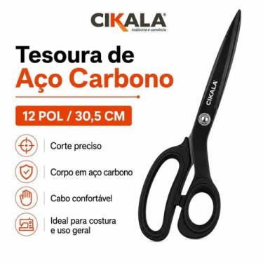 Imagem de Tesoura de Aço Carbono 12 Polegadas para Corte Manual Serviços Gerais 