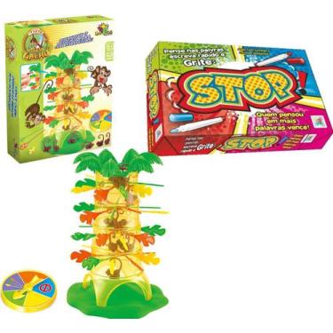 Brinquedo Infantil Jogo Cada Macaco no Seu Galho: Art Brink