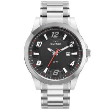 Imagem de Relógio Masculino Technos Racer 2117LDF/1P 45mm Aço Prata