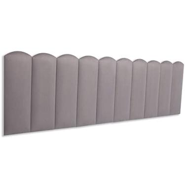 Imagem de Cabeceira King Modulada Nuvem Cama Box 200 cm x 60 cm Cor:SUEDE Cinza