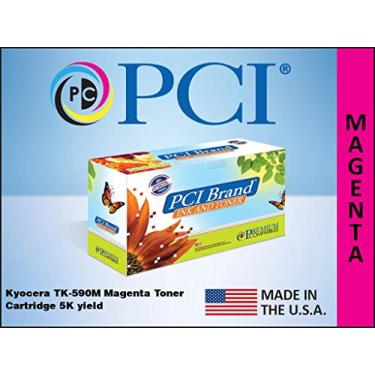 Imagem de PREMIUM COMPATIBLES INC. Cartucho de toner compatível com a marca PCI para Kyocera TK-590M Cartucho de toner magenta rendimento de 5K