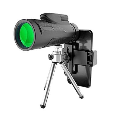 Imagem de Telescópio monocular 12X50 de alta definição com suporte para smartphone Tripé Materiais impermeáveis ​​para observação de pássaros Viagem Alpinismo Cenário Golfe