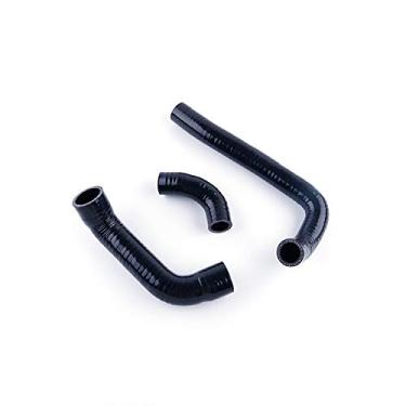 Imagem de LUXERAD Kit de mangueira de refrigeração de radiador de silicone de 3 camadas Performance serve para B MW K 75 1985-1995 1994 1993 92 (preto)