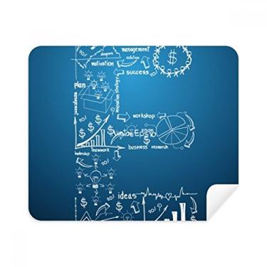 Imagem de Simple Work Brainstorm Data Curve Ilustration Pano de limpeza Limpador de tela 2 peças Tecido de camurça