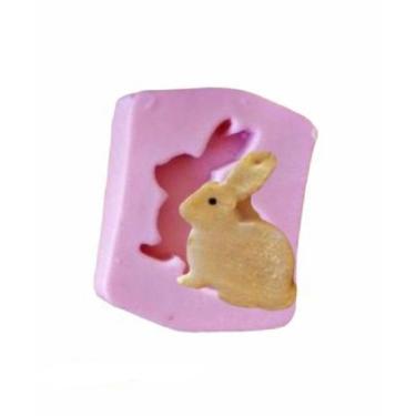 Imagem de Molde De Silicone Coelho Silhueta Páscoa