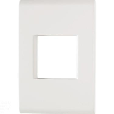 Imagem de Placa 2 Postos Juntos 4x2 Tramontina Liz Branca Tramontina