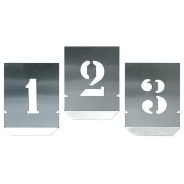 Imagem de Algarismos em Chapa Vazada para Pintura Aço 80 mm - 10 peças